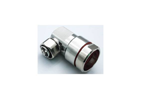 4.3-10 Male R-A Connector for 7-8 feeder cable. Conectores Radiofrecuencia